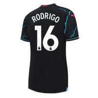 Fotbalové Dres Manchester City Rodri Hernandez #16 Dámské Alternativní 2023-24 Krátký Rukáv